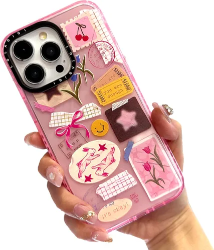 Vista 8 de Funda para iPhone 13, lindo diseño artístico de líneas faciales, diseño kawaii femenino estético patrón de dibujos animados para mujeres, niñas