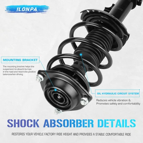 Vista 5 de 172708 172709 Amortiguadores de puntales delanteros con resortes helicoidales para Hyundai Elantra Sedan 1.8L (GLS, Limited) 2011-2013/ para Hyundai