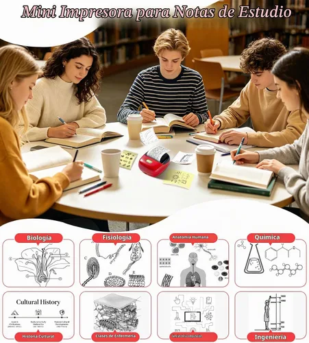 Vista 4 de ORGSTA Impresora de etiquetas adhesivas, 300DPI Ultra-Clear Mini Portable Sticker Maker S002