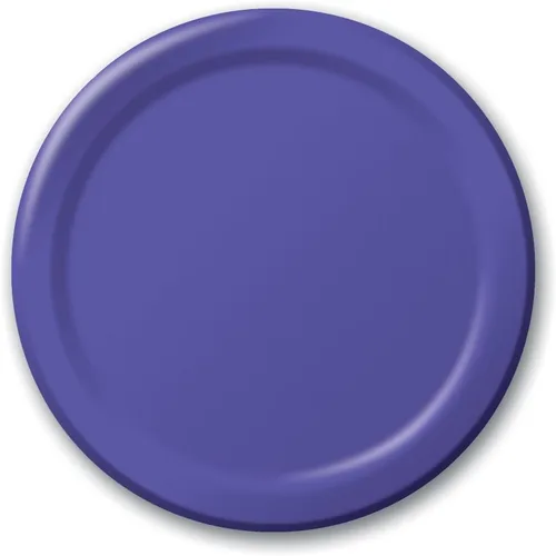 Vista 17 de Creative Converting 318915 - 24 platos de banquete de papel, 10 pulgadas, amatista