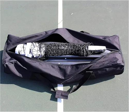 Vista 6 de ONCOURT OFFCOURT PickleNet Deluxe TAPND - Ruedas de bloqueo de tubos ovalados de 22 x 34 pulgadas, sistema de red de pickleball