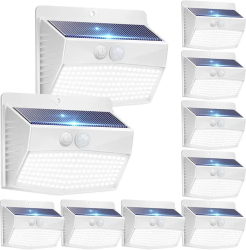 Vista 32 de Peasur 1 paquete de luces solares con sensor de movimiento para exteriores
