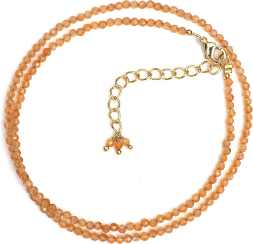Vista 8 de Gempires - Gargantilla de cristal curativo hecha a mano, hipoalergénica, chapada en oro de 18 pulgadas, elegante joyería de uso diario
