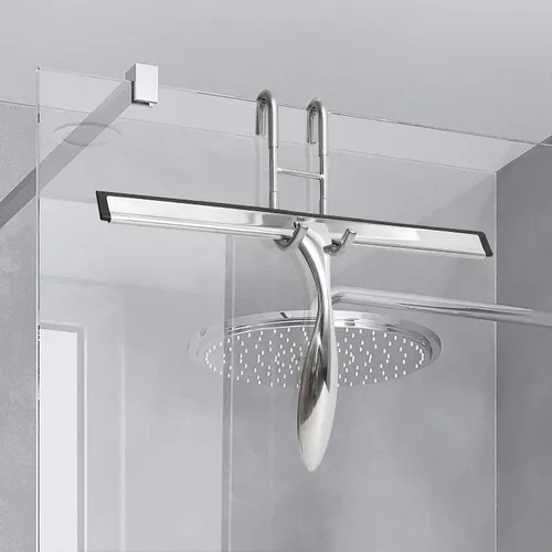 Vista 20 de Simtive Ganchos para Puerta de Ducha (Paquete de 2), Ganchos para Toallas para Baño de Vidrio Sin Marco para Squeegee, Negro