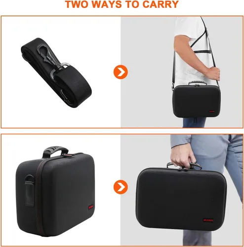 Vista 3 de NexiGo Hard Carrying Case for Oculus Quest 2 with Elite Strap All-in-one Lightweight VR Gaming Headsets and Controllers Accessories Hard Protective