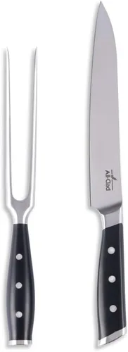 Vista 15 de All-Clad Kitchen Essentials Tabla de cortar de acacia con ranura para jugos de 19 x 14 pulgadas, 1 pulgada de grosor, tabla de cortar para carne