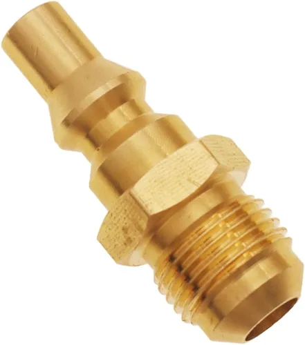 Vista 4 de Meter Star Enchufe de conexión rápida de 3/8 pulgadas macho a 1/4 de pulgada para manguera de extensión de propano para mujer, suministro de gas RV