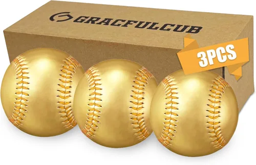 Vista 11 de Gracfulcub Baseball Ball, Official Game for Youth Adult Training Play Hard Ball，Official size & weight. Perfect for batting, fielding, pitching.