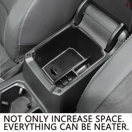 Vista 7 de HGWEI Organizador de Consola Central Compatible con VW Tiguan 2018 2019 2020 2021 2022 2023 2024 y Volkswagen Taos 2022-2025, Bandeja de Inserto