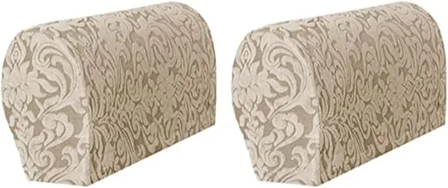 Vista 8 de Fundas elásticas para reposabrazos de sofá jacquard, funda europea de tejido suave para reposabrazos, funda protectora de muebles, fundas para sofá