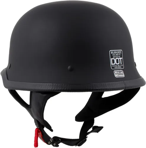 Vista 9 de Milwaukee Helmets MPH9740DOT Motorrad DOT - Casco de motociclista de media cara, color negro mate, talla S