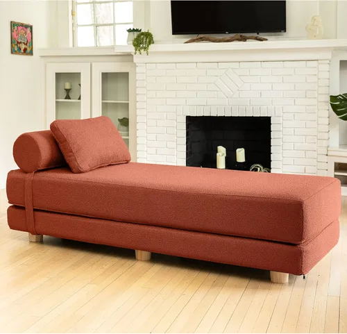 Vista 11 de Jaxx Avida Daybed - Tumbona plegable con colchón de espuma viscoelástica de primera calidad tamaño Queen - Fabricado en los Estados Unidos - Premium
