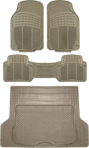 Vista 19 de FH Group Alfombrillas para Piso de Automóvil - Alfombrillas de Piso de Goma Resistente para Automóviles, Juego Trasero de Ajuste Universal