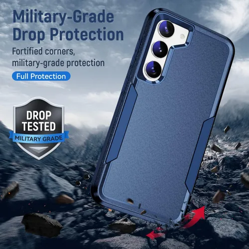 Vista 3 de Asuwish Funda para Samsung Galaxy S23 Plus 5G con protector de pantalla de vidrio templado y delgada híbrida de cuerpo completo, accesorios