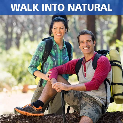 Vista 7 de aiGear G2 Tactical Hiking Stick with Multi-Tool, 6-8 Section Walking Staff 6061-T6 Aluminum, Magnesium Fire Starter, Anti-Skid Tip and Convertible