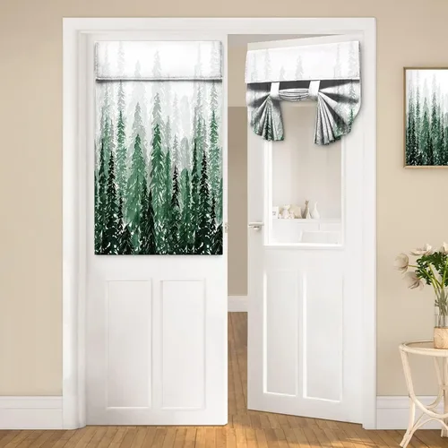 Vista 47 de Cortinas de puerta negras y rojas para ventanas de puerta, estampado de leopardo y cebra, cortinas de ventana para puerta de vidrio francesa