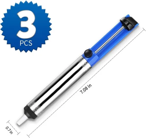 Vista 2 de Teenitor Soldadura Soldador Desoldador Bomba de Vacío Herramienta de Eliminación de Soldadura 3pcs/Pack Bomba de Desoldadura Herramienta de Soldadura