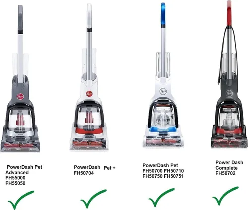 Vista 2 de Filtro de filtro y junta de goma compatible con Hoover Powerdash Pet FH50700, FH50702, FH50703I, FH50710