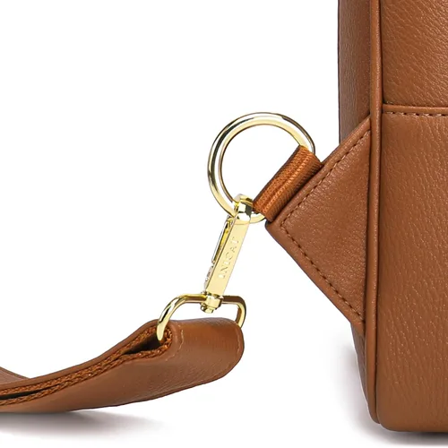 Vista 7 de INICAT Riñoneras cruzadas, bolsos de cuero para el pecho para mujer