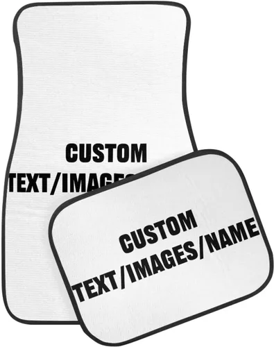 Vista 4 de Tapetes personalizados para piso de automóvil, alfombras personalizadas para piso de automóvil con tu nombre de imagen personalizado, texto, juego