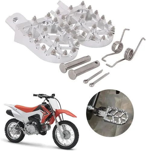 Vista 15 de AnXin Estriberas Estriberas Reposapiés Pedales Apoyos CNC para Z50R 80-99 XR50R 00-03 XR70R 97-03 XR80R XR100R 85-03 CRF80F CRF100F 04-13 Negro