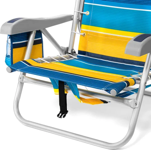 Vista 7 de Homevative XL Cooler+ - Silla de playa plegable tipo mochila, sol, paquete sunshine
