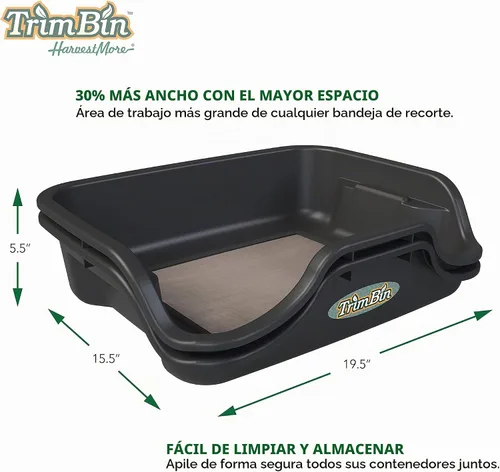 Vista 6 de Harvest More Kit completo de cubo con tijeras para fregador, color negro