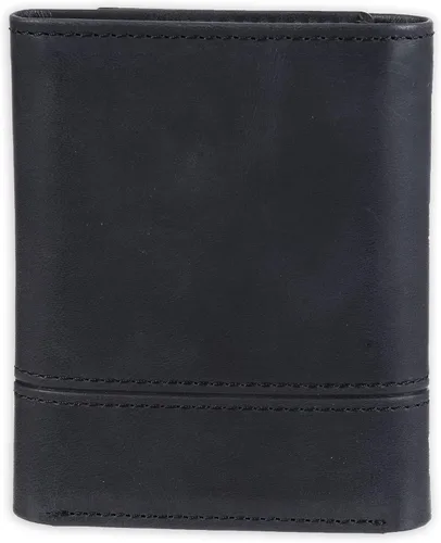 Vista 3 de Haggar Cartera triple RFID de cuero para hombre