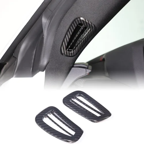 Vista 9 de CHEAYAR Marco de Decoración y Cubierta de Remate Compatible con Interruptor de Elevación de Ventana para Chevrolet Corvette C8 2020-2023