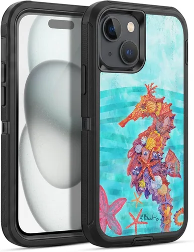 Vista 185 de Head Case Designs Officially Licensed Paul Brent Agate Mermaid Coastal Gel Armor Case [Military Grade Drop Protection] Compatible with Apple iPhone