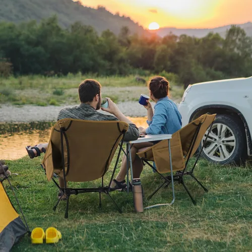 Vista 7 de TOBTOS Silla de camping portátil, soporta hasta 330 libras, silla plegable ligera para campamento al aire libre, viajes, playa, picnic, senderismo