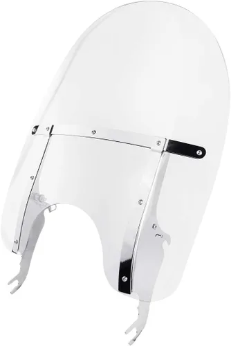 Vista 10 de TCT-MOTORPARTS Parabrisas de PC transparente para Harley Heritage Softail Classic FLSTC, FLSTN, Slim Deluxe, Fat Boy, FLS 2000-2017 Parabrisas