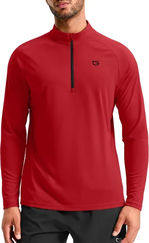 Vista 8 de G Gradual Camisetas deportivas de manga larga con cremallera de un cuarto Blanco