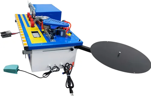 Vista 7 de TECHTONGDA Edge Bander - Máquina automática de doble cara para carpintería, rotura automática de banda para bordes rectos y curvos con velocidad