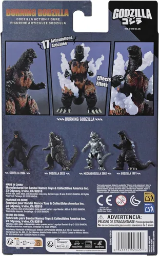 Vista 6 de Bandai Namco - Godzilla - Juego de figuras de acción Burning Godzilla de 6 pulgadas