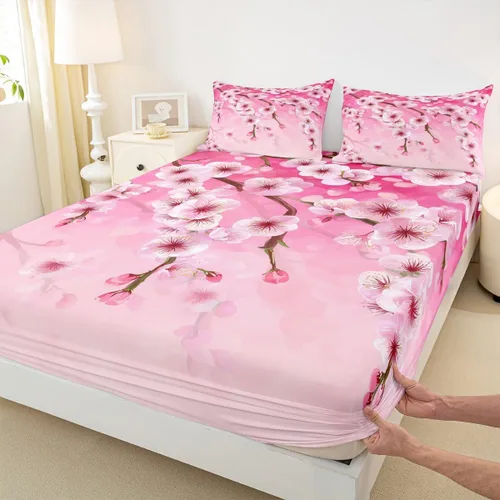 Vista 30 de Sábana bajera ajustable con estampado de leopardo, tamaño individual, juego de ropa de cama rústica con rayas de piel de cebra, decoración