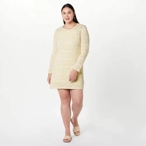 Vista 6 de The Drop Mini vestido de ganchillo Laney para mujer