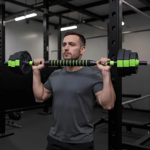 Vista 7 de Juego de mancuernas ajustables de 44 libras, pesas ajustables como mancuernas/pesas rusas para gimnasio en casa