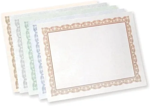 Vista 16 de Gartner Studios Papel de Certificado con Estrellas Abstractas en Lámina, Papelería Personalizada, Estampado en Lámina, 8.5" x 11", 15 Hojas