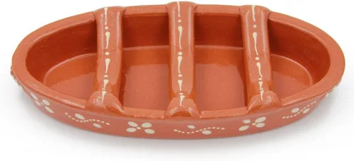 Vista 4 de Tostador tradicional de salchicha de terracota de arcilla portuguesa (N. 1 pequeño)