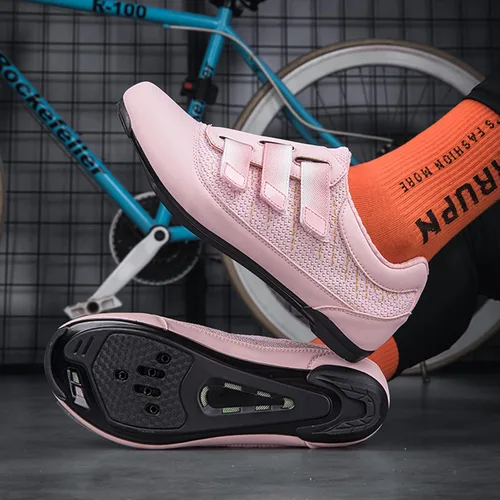 Vista 4 de NOXNEX Zapatos de ciclismo para hombre y mujer, compatibles con Peloton SPD Pedal Indoor Road Cycling Shoes