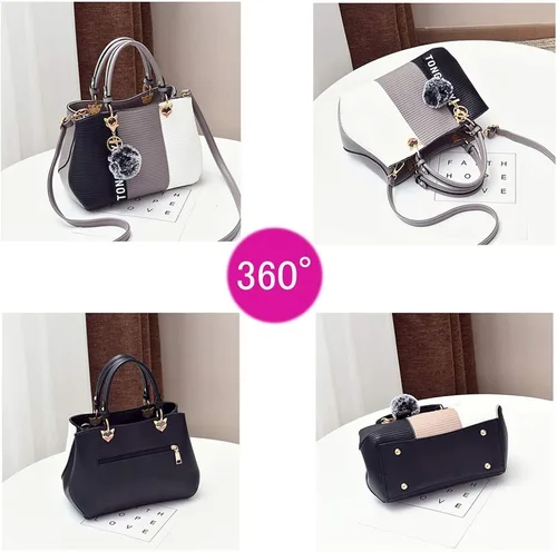 Vista 2 de Bolsos de mano para mujer, bolsos de mano de piel sintética para mujer