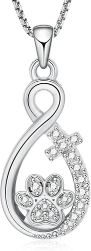 Vista 15 de Oinsi Infinity Love Joyería de Cremación de Mascotas para Cenizas de Perro/Gato Recuerdo Funerario Collar con Colgante de Urna Joyería Conmemorativa
