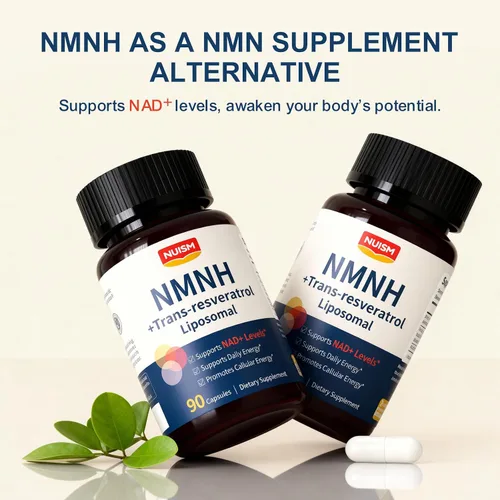 Vista 4 de Suplemento NMNH NAD+, liposomal 600 mg NMN NAD+ y complejo de resveratrol para energía celular, envejecimiento saludable y apoyo metabólico, 90