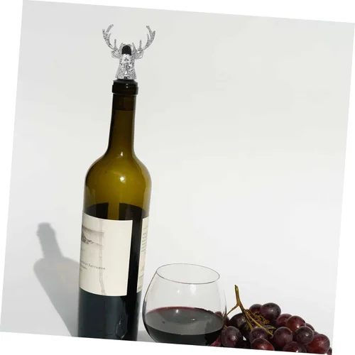 Vista 2 de Cabilock Vertedores de botellas de vino y licor de metal con forma de cabeza de ciervo para profesionales de bares