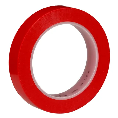 Vista 9 de 3M Cinta de vinilo 471, Rojo, 1 1/2 in x 36 yardas, 5.2 mil, 24 rollos por caja