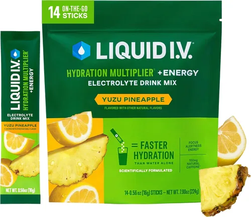 Vista 10 de Liquid I.V. Hidratación + Electrólitos Energéticos, BlackBerry Peach, 14