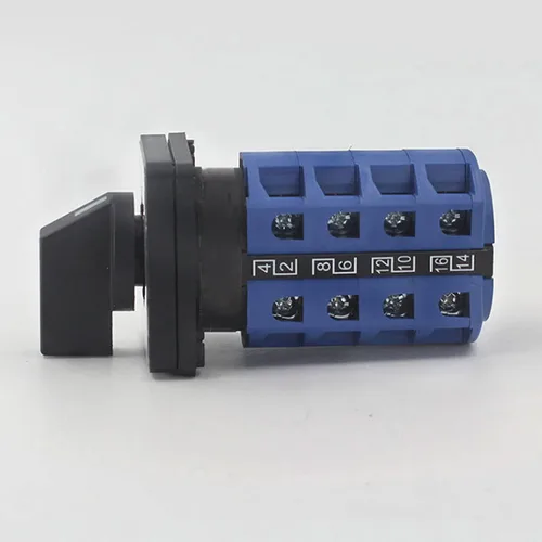 Vista 4 de Interruptor selector de cambio universal, interruptor de transferencia de energía, 3 posiciones 16 terminales, LW26-25/4 380V 25A Motor, Generadores