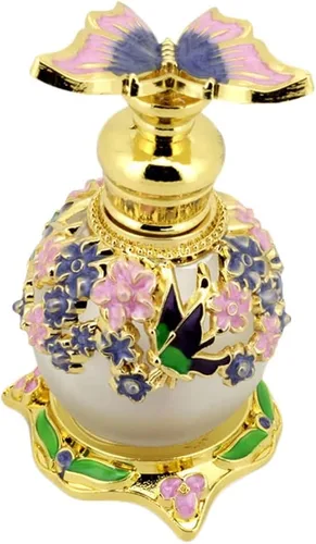 Vista 12 de Healifty Botella de perfume de vidrio recargable de 2.75 pulgadas, contenedor de aceite esencial para aromaterapia para el hogar, botella