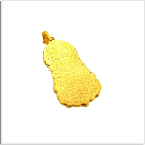 Vista 5 de Xusamss Fashion Colgante chapado en oro de 8 quilates Guan Yin Buda collar de 22.0in